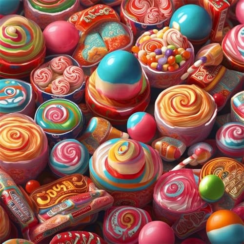 200 Teile Puzzle für Erwachsene mit Süßigkeitenkuchen Puzzles, EIN Herausforderndes Rätsel, 200 Puzzles für Die Ganze Familie, DIY Kunst Puzzle Home Dekoration Geschenke von Yeecer