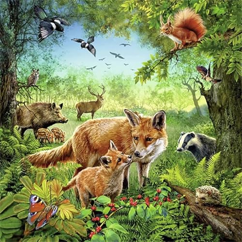 200 Teile Puzzle für Erwachsene mit Waldtiere Puzzles, EIN Herausforderndes Rätsel, 200 Puzzles für Die Ganze Familie, DIY Kunst Puzzle Home Dekoration Geschenke von Yeecer