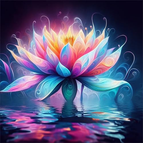 300 Teile Puzzle für Erwachsene mit Abstrakter Lotussee Puzzles, EIN Herausforderndes Rätsel, 300 Puzzles für Die Ganze Familie, DIY Kunst Puzzle Home Dekoration Geschenke von Yeecer
