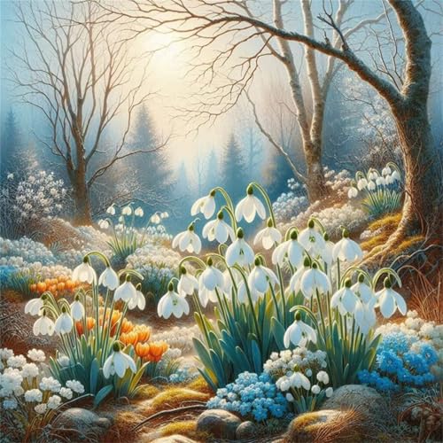 300 Teile Puzzle für Erwachsene mit Bergblumenlandschaft Puzzles, EIN Herausforderndes Rätsel,Puzzles für Die Ganze Familie,300 DIY Kunst Puzzle Home Dekoration Geschenke von Yeecer