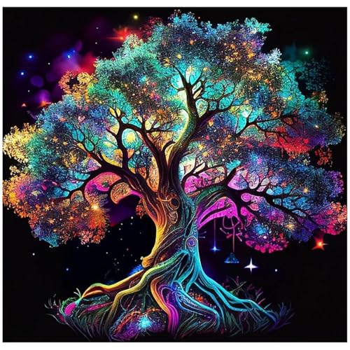 300 Teile Puzzle für Erwachsene mit Bunter Lebensbaum Puzzles, EIN Herausforderndes Rätsel, 300 Puzzles für Die Ganze Familie, DIY Kunst Puzzle Home Dekoration Geschenke von Yeecer