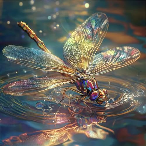 300 Teile Puzzle für Erwachsene mit Libelle berührt Wasser Puzzles, EIN Herausforderndes Rätsel,Puzzles für Die Ganze Familie,300 DIY Kunst Puzzle Home Dekoration Geschenke von Yeecer