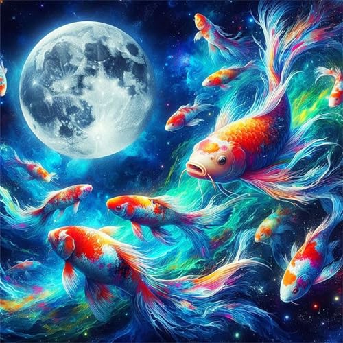 300 Teile Puzzle für Erwachsene mit Mond-Koi-Landschaft Puzzles, EIN Herausforderndes Rätsel, 300 Puzzles für Die Ganze Familie, DIY Kunst Puzzle Home Dekoration Geschenke 300 Teile Puzzle für Erwachsene mit Mond-Koi-Landschaft Puzzles, EIN Herausforderndes Rätsel, 300 Puzzles für Die Ganze Familie, DIY Kunst Puzzle Home Dekoration Geschenke von Yeecer