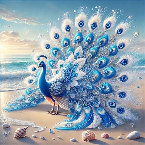 300 Teile Puzzle für Erwachsene mit Strandpfau Puzzles, EIN Herausforderndes Rätsel,Puzzles für Die Ganze Familie,300 DIY Kunst Puzzle Home Dekoration Geschenke von Yeecer