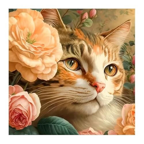 300 Teile Puzzle für Erwachsene mit Süße Katzenblume Puzzles, EIN Herausforderndes Rätsel, 300 Puzzles für Die Ganze Familie, DIY Kunst Puzzle Home Dekoration Geschenke von Yeecer