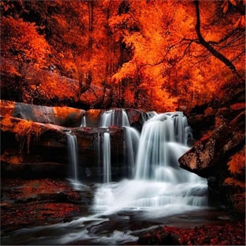 300 Teile Puzzle für Erwachsene mit Wasserfallwald Puzzles, EIN Herausforderndes Rätsel, 300 Puzzles für Die Ganze Familie, DIY Kunst Puzzle Home Dekoration Geschenke von Yeecer