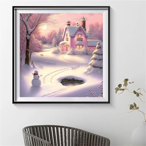 300 Teile Puzzle für Erwachsene mit Winterrosa Haus Puzzles, EIN Herausforderndes Rätsel, 300 Puzzles für Die Ganze Familie, DIY Kunst Puzzle Home Dekoration Geschenke von Yeecer