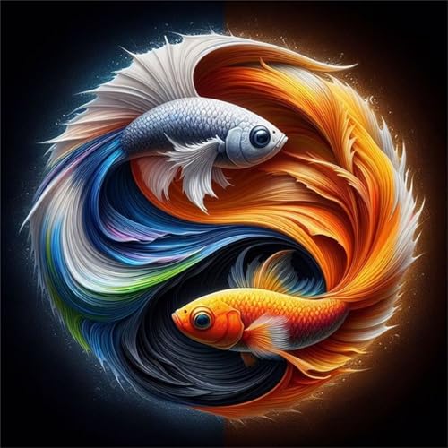 300 Teile Puzzle für Erwachsene mit Yin-Yang-Koi-Tier Puzzles, EIN Herausforderndes Rätsel,Puzzles für Die Ganze Familie,300 DIY Kunst Puzzle Home Dekoration Geschenke 300 Teile Puzzle für Erwachsene mit Yin-Yang-Koi-Tier Puzzles, EIN Herausforderndes Rätsel,Puzzles für Die Ganze Familie,300 DIY Kunst Puzzle Home Dekoration Geschenke von Yeecer