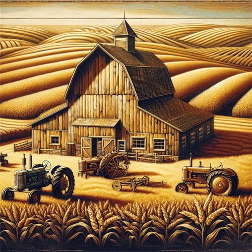 35 Teile Puzzle für Erwachsene mit Bauernhof Traktor Landschaft Puzzles, EIN Herausforderndes Rätsel,Puzzles für Die Ganze Familie,35 DIY Kunst Puzzle Home Dekoration Geschenke von Yeecer