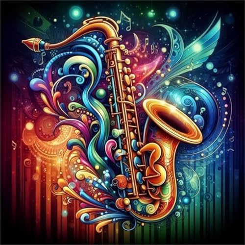 35 Teile Puzzle für Erwachsene mit Farbiges Saxophon Puzzles, EIN Herausforderndes Rätsel,Puzzles für Die Ganze Familie,35 DIY Kunst Puzzle Home Dekoration Geschenke von Yeecer