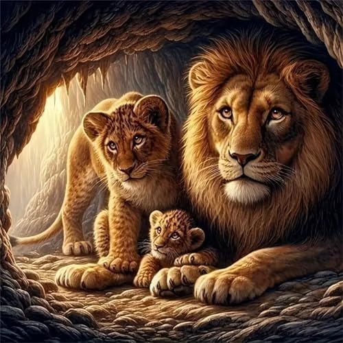 35 Teile Puzzle für Erwachsene mit Höhlenlöwenfamilie Puzzles, EIN Herausforderndes Rätsel,Puzzles für Die Ganze Familie,35 DIY Kunst Puzzle Home Dekoration Geschenke 35 Teile Puzzle für Erwachsene mit Höhlenlöwenfamilie Puzzles, EIN Herausforderndes Rätsel,Puzzles für Die Ganze Familie,35 DIY Kunst Puzzle Home Dekoration Geschenke von Yeecer