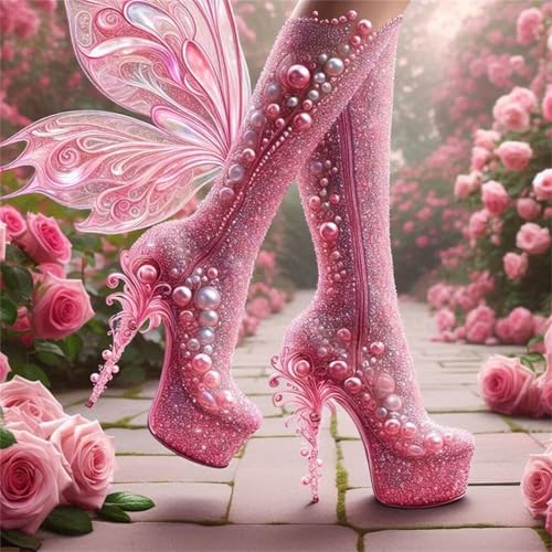 35 Teile Puzzle für Erwachsene mit Rosa High Heels Puzzles, EIN Herausforderndes Rätsel,Puzzles für Die Ganze Familie,35 DIY Kunst Puzzle Home Dekoration Geschenke von Yeecer