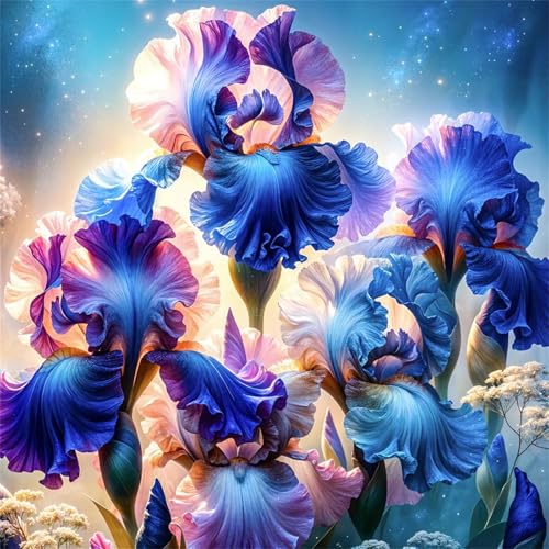 35 Teile Puzzle für Erwachsene mit Schöne Schwertlilien Puzzles, EIN Herausforderndes Rätsel,Puzzles für Die Ganze Familie,35 DIY Kunst Puzzle Home Dekoration Geschenke von Yeecer
