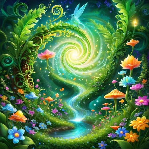 35 Teile Puzzle für Erwachsene mit Traumhafte Grünfläche Puzzles, EIN Herausforderndes Rätsel,Puzzles für Die Ganze Familie,35 DIY Kunst Puzzle Home Dekoration Geschenke von Yeecer