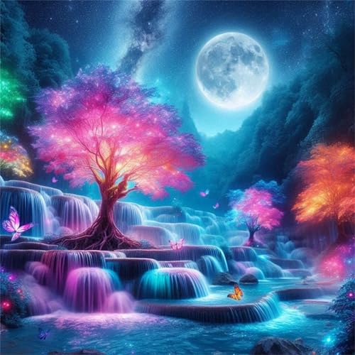 35 Teile Puzzle für Erwachsene mit Wasserfall Baum Mond Puzzles, EIN Herausforderndes Rätsel,Puzzles für Die Ganze Familie,35 DIY Kunst Puzzle Home Dekoration Geschenke 35 Teile Puzzle für Erwachsene mit Wasserfall Baum Mond Puzzles, EIN Herausforderndes Rätsel,Puzzles für Die Ganze Familie,35 DIY Kunst Puzzle Home Dekoration Geschenke von Yeecer