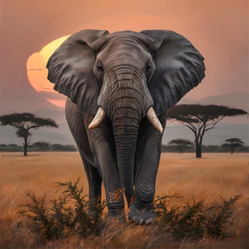 500 Teile Puzzle für Erwachsene mit Afrikanischer Elefant Puzzles, EIN Herausforderndes Rätsel, 500 Puzzles für Die Ganze Familie, DIY Kunst Puzzle Home Dekoration Geschenke 500 Teile Puzzle für Erwachsene mit Afrikanischer Elefant Puzzles, EIN Herausforderndes Rätsel, 500 Puzzles für Die Ganze Familie, DIY Kunst Puzzle Home Dekoration Geschenke von Yeecer