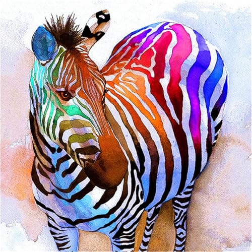 500 Teile Puzzle für Erwachsene mit Bunte Zebras Puzzles, EIN Herausforderndes Rätsel, 500 Puzzles für Die Ganze Familie, DIY Kunst Puzzle Home Dekoration Geschenke von Yeecer