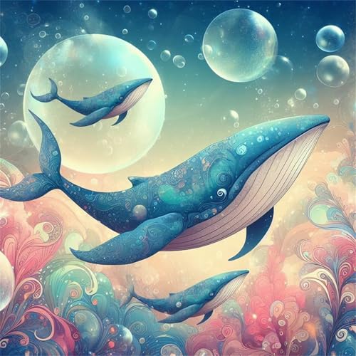 500 Teile Puzzle für Erwachsene mit Fantasie-Wal-Landschaft Puzzles, EIN Herausforderndes Rätsel, 500 Puzzles für Die Ganze Familie, DIY Kunst Puzzle Home Dekoration Geschenke von Yeecer