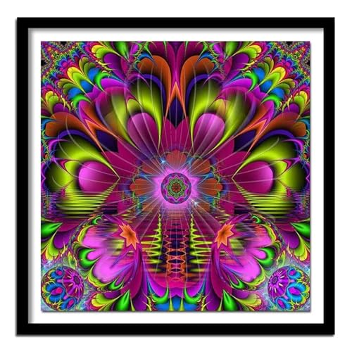 500 Teile Puzzle für Erwachsene mit Mandala-Blume Puzzles, EIN Herausforderndes Rätsel, 500 Puzzles für Die Ganze Familie, DIY Kunst Puzzle Home Dekoration Geschenke von Yeecer