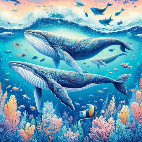 500 Teile Puzzle für Erwachsene mit Meerestiere Wale Puzzles, EIN Herausforderndes Rätsel, 500 Puzzles für Die Ganze Familie, DIY Kunst Puzzle Home Dekoration Geschenke 500 Teile Puzzle für Erwachsene mit Meerestiere Wale Puzzles, EIN Herausforderndes Rätsel, 500 Puzzles für Die Ganze Familie, DIY Kunst Puzzle Home Dekoration Geschenke von Yeecer