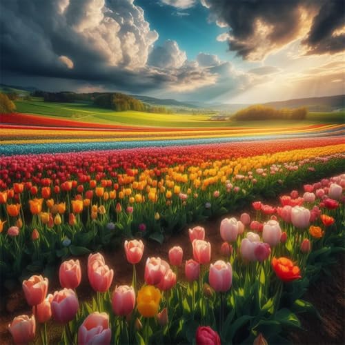 500 Teile Puzzle für Erwachsene mit Regenbogenblumenfelder Puzzles, EIN Herausforderndes Rätsel, 500 Puzzles für Die Ganze Familie, DIY Kunst Puzzle Home Dekoration Geschenke 500 Teile Puzzle für Erwachsene mit Regenbogenblumenfelder Puzzles, EIN Herausforderndes Rätsel, 500 Puzzles für Die Ganze Familie, DIY Kunst Puzzle Home Dekoration Geschenke von Yeecer