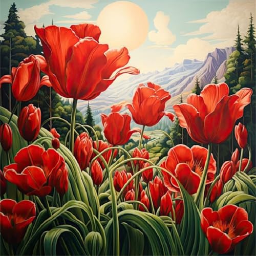 500 Teile Puzzle für Erwachsene mit Rote Tulpen Blumen Puzzles, EIN Herausforderndes Rätsel, 500 Puzzles für Die Ganze Familie, DIY Kunst Puzzle Home Dekoration Geschenke 500 Teile Puzzle für Erwachsene mit Rote Tulpen Blumen Puzzles, EIN Herausforderndes Rätsel, 500 Puzzles für Die Ganze Familie, DIY Kunst Puzzle Home Dekoration Geschenke von Yeecer