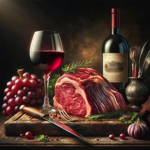 500 Teile Puzzle für Erwachsene mit Rotwein-Rindfleisch Puzzles, EIN Herausforderndes Rätsel, 500 Puzzles für Die Ganze Familie, DIY Kunst Puzzle Home Dekoration Geschenke 500 Teile Puzzle für Erwachsene mit Rotwein-Rindfleisch Puzzles, EIN Herausforderndes Rätsel, 500 Puzzles für Die Ganze Familie, DIY Kunst Puzzle Home Dekoration Geschenke von Yeecer