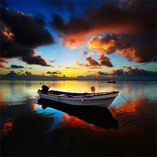 500 Teile Puzzle für Erwachsene mit Sonnenuntergangsboot Puzzles, EIN Herausforderndes Rätsel, 500 Puzzles für Die Ganze Familie, DIY Kunst Puzzle Home Dekoration Geschenke von Yeecer