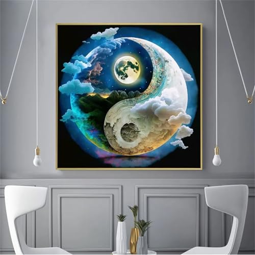 500 Teile Puzzle für Erwachsene mit Yin-Yang-Mondlandschaft Puzzles, EIN Herausforderndes Rätsel, 500 Puzzles für Die Ganze Familie, DIY Kunst Puzzle Home Dekoration Geschenke 500 Teile Puzzle für Erwachsene mit Yin-Yang-Mondlandschaft Puzzles, EIN Herausforderndes Rätsel, 500 Puzzles für Die Ganze Familie, DIY Kunst Puzzle Home Dekoration Geschenke von Yeecer