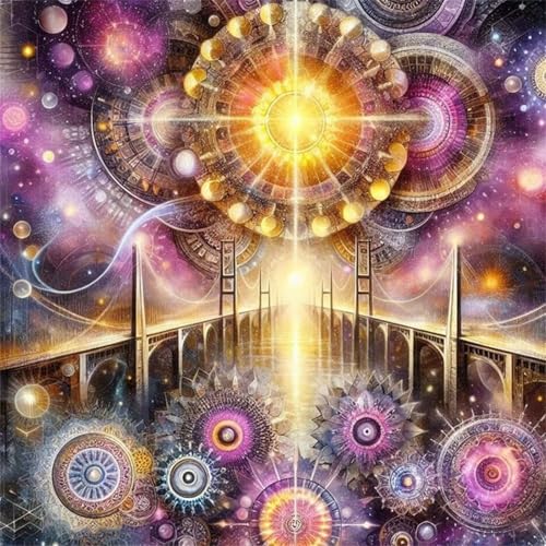 Puzzles 1000 Teile Erwachsene,65x65cm Holzpuzzle, Puzzle für Erwachsenes Lernspiel Herausforderung Spielzeug 1000 Teile Abstrakte Brücke Puzzles für Erwachsene Kinder von Yeecer
