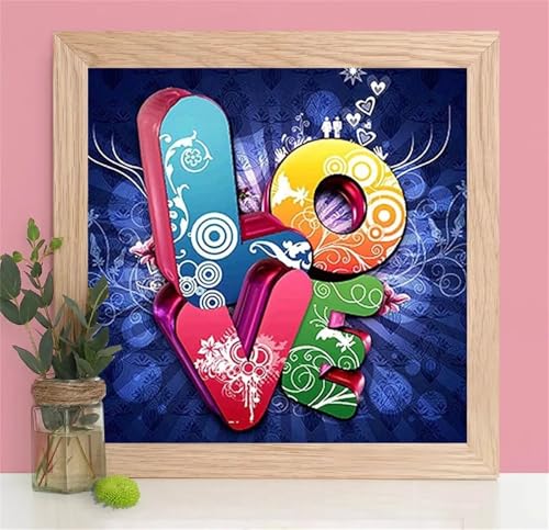 Puzzles 1000 Teile Erwachsene,65x65cm Holzpuzzle, Puzzle für Erwachsenes Lernspiel Herausforderung Spielzeug 1000 Teile Bunter Brief Liebe Puzzles für Erwachsene Kinder von Yeecer