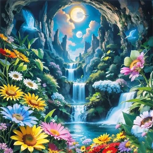 Puzzles 1000 Teile Erwachsene,65x65cm Holzpuzzle, Puzzle für Erwachsenes Lernspiel Herausforderung Spielzeug 1000 Teile Höhlenwasserfälle Puzzles für Erwachsene Kinder Puzzles 1000 Teile Erwachsene,65x65cm Holzpuzzle, Puzzle für Erwachsenes Lernspiel Herausforderung Spielzeug 1000 Teile Höhlenwasserfälle Puzzles für Erwachsene Kinder von Yeecer