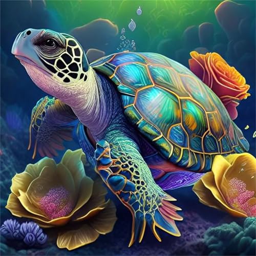 Puzzles 1000 Teile Erwachsene,65x65cm Holzpuzzle, Puzzle für Erwachsenes Lernspiel Herausforderung Spielzeug 1000 Teile Schildkröte Blumen Tiere Puzzles für Erwachsene Kinder von Yeecer