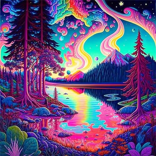 Puzzles 1000 Teile Erwachsene,65x65cm Holzpuzzle, Puzzle für Erwachsenes Lernspiel Herausforderung Spielzeug 1000 Teile Verträumte Landschaften Puzzles für Erwachsene Kinder von Yeecer