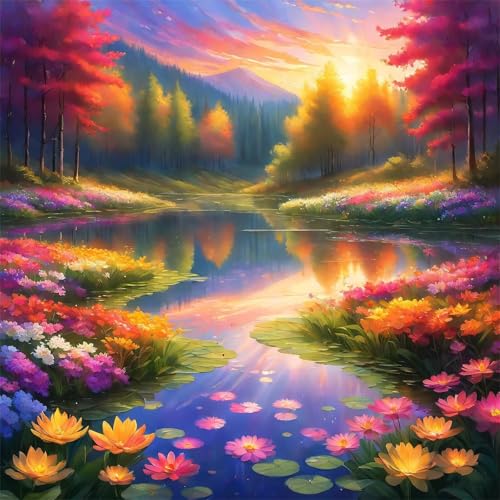 Puzzles 1000 Teile Erwachsene,65x65cm Holzpuzzle, Puzzle für Erwachsenes Lernspiel Herausforderung Spielzeug 1000 Teile Wälder Seen Blumen Puzzles für Erwachsene Kinder Puzzles 1000 Teile Erwachsene,65x65cm Holzpuzzle, Puzzle für Erwachsenes Lernspiel Herausforderung Spielzeug 1000 Teile Wälder Seen Blumen Puzzles für Erwachsene Kinder von Yeecer