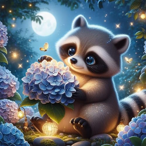 Puzzles 1000 Teile Erwachsene,65x65cm Holzpuzzle, Puzzle für Erwachsenes Lernspiel Herausforderung Spielzeug 1000 Teile Waschbär Hortensie Mond Puzzles für Erwachsene Kinder Puzzles 1000 Teile Erwachsene,65x65cm Holzpuzzle, Puzzle für Erwachsenes Lernspiel Herausforderung Spielzeug 1000 Teile Waschbär Hortensie Mond Puzzles für Erwachsene Kinder von Yeecer