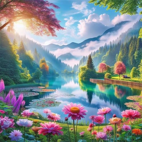 Puzzles 1000 Teile Erwachsene,69x69cm Holzpuzzle, Puzzle für Erwachsenes Lernspiel Herausforderung Spielzeug 1000 Teile Blumenseelandschaft Puzzles für Erwachsene Kinder Puzzles 1000 Teile Erwachsene,69x69cm Holzpuzzle, Puzzle für Erwachsenes Lernspiel Herausforderung Spielzeug 1000 Teile Blumenseelandschaft Puzzles für Erwachsene Kinder von Yeecer