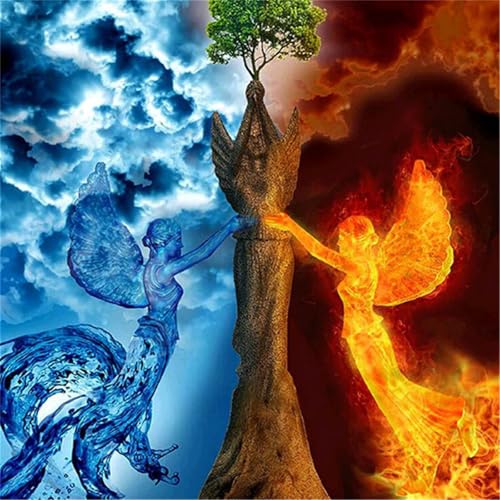 Puzzles 1000 Teile Erwachsene,69x69cm Holzpuzzle, Puzzle für Erwachsenes Lernspiel Herausforderung Spielzeug 1000 Teile EIS-Feuer-Engel Puzzles für Erwachsene Kinder Puzzles 1000 Teile Erwachsene,69x69cm Holzpuzzle, Puzzle für Erwachsenes Lernspiel Herausforderung Spielzeug 1000 Teile EIS-Feuer-Engel Puzzles für Erwachsene Kinder von Yeecer