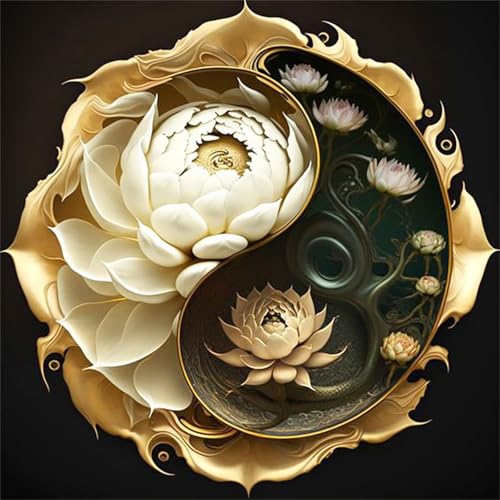 Puzzles 1000 Teile Erwachsene,69x69cm Holzpuzzle, Puzzle für Erwachsenes Lernspiel Herausforderung Spielzeug 1000 Teile Yin Yang Lotus Puzzles für Erwachsene Kinder Puzzles 1000 Teile Erwachsene,69x69cm Holzpuzzle, Puzzle für Erwachsenes Lernspiel Herausforderung Spielzeug 1000 Teile Yin Yang Lotus Puzzles für Erwachsene Kinder von Yeecer