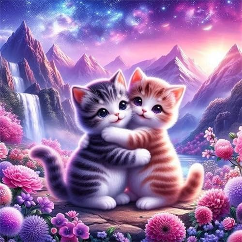 Puzzles 200 Teile Erwachsene,28x28 cm Lernspiel Herausforderung Spielzeug 200 Teile Landschaft Berg Katze Puzzles für Erwachsene von Yeecer