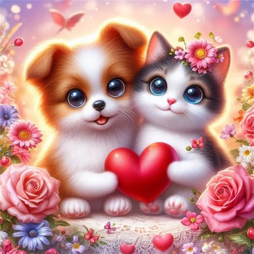 Puzzles 200 Teile Erwachsene,28x28 cm Lernspiel Herausforderung Spielzeug 200 Teile Liebe Tiere Blumen Puzzles für Erwachsene von Yeecer