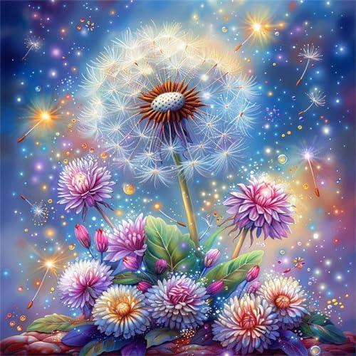 Puzzles 200 Teile Erwachsene,28x28 cm Lernspiel Herausforderung Spielzeug 200 Teile Löwenzahnblüte Puzzles für Erwachsene von Yeecer