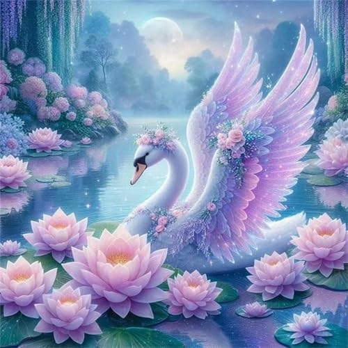 Puzzles 200 Teile Erwachsene,28x28 cm Lernspiel Herausforderung Spielzeug 200 Teile Lotus-Schwanenblumen Puzzles für Erwachsene von Yeecer