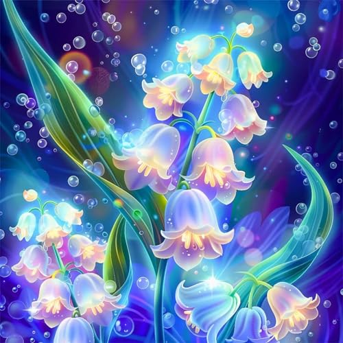 Puzzles 200 Teile Erwachsene,28x28 cm Lernspiel Herausforderung Spielzeug 200 Teile Maiglöckchenblüten Puzzles für Erwachsene von Yeecer