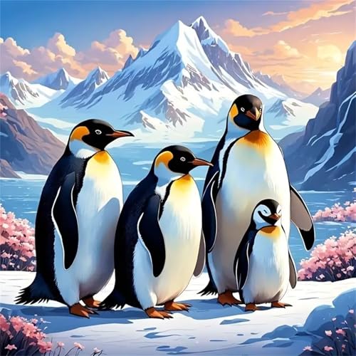 Puzzles 200 Teile Erwachsene,28x28 cm Lernspiel Herausforderung Spielzeug 200 Teile Schneebergpinguine Puzzles für Erwachsene von Yeecer