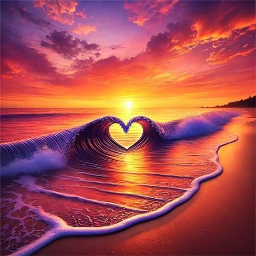 Puzzles 200 Teile Erwachsene,28x28 cm Lernspiel Herausforderung Spielzeug 200 Teile Sonnenuntergang Herzwelle Puzzles für Erwachsene Puzzles 200 Teile Erwachsene,28x28 cm Lernspiel Herausforderung Spielzeug 200 Teile Sonnenuntergang Herzwelle Puzzles für Erwachsene von Yeecer