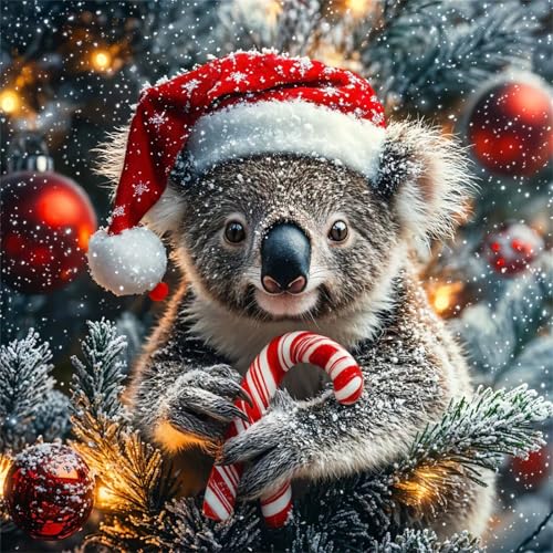 Puzzles 200 Teile Erwachsene,28x28 cm Lernspiel Herausforderung Spielzeug 200 Teile Winter-Weihnachtswaschbär Puzzles für Erwachsene von Yeecer