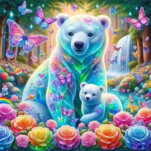 Puzzles 200 Teile Erwachsene,28x28 cm Lernspiel Herausforderung Spielzeug 200 Teile Wunderland Tiere Bären Puzzles für Erwachsene von Yeecer