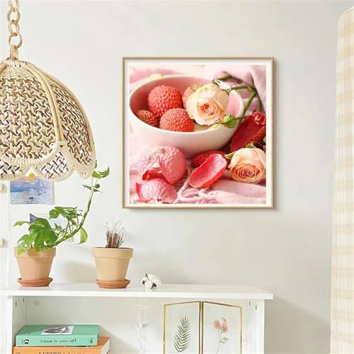 Puzzles 200 Teile Erwachsene,28x28cm Holzpuzzle, Puzzle für Erwachsenes Lernspiel Herausforderung Spielzeug 200 Teile Fruchtrosenbecher Puzzles für Erwachsene Kinder von Yeecer