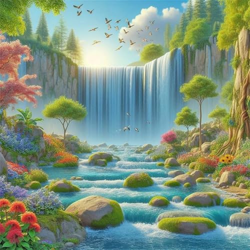 Puzzles 200 Teile Erwachsene,28x28cm Holzpuzzle, Puzzle für Erwachsenes Lernspiel Herausforderung Spielzeug 200 Teile Wasserfälle Frühlingslandschaft Puzzles für Erwachsene Kinder Puzzles 200 Teile Erwachsene,28x28cm Holzpuzzle, Puzzle für Erwachsenes Lernspiel Herausforderung Spielzeug 200 Teile Wasserfälle Frühlingslandschaft Puzzles für Erwachsene Kinder von Yeecer
